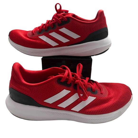 Adidas Mens Cloudfoam Running Shoes Size 13 Red/White Lightweight Athletic - Picture 1 of 13